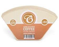 Size 100 Unbleached Coffee Filter Paper Cones for Melitta Aromaboy