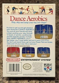 Dance Aerobics (NIntendo, NES, 1989) Authentic & Complete (No Foam Insert)