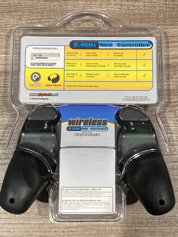 Joytech Neo X 2.4GHz Wireless Controller for PlayStation 2 - Black - Image 2 of 2