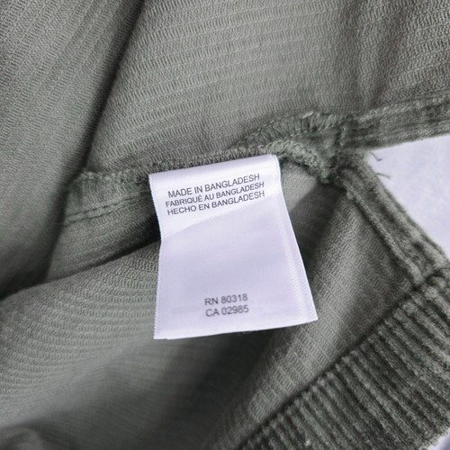 Lucky Brand Corduroy Shacket XL Olive Green Snap Down Long Sleeve Chest Pockets - Imagen 6 de 11