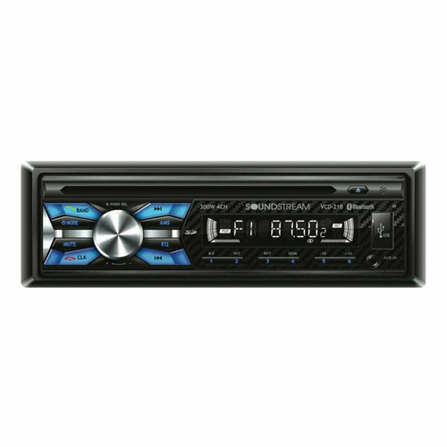 Soundstream VCD-21B V2 1 DIN Black CD/MP3/WMA Player Bluetooth AUX USB SD Input - Picture 1 of 2