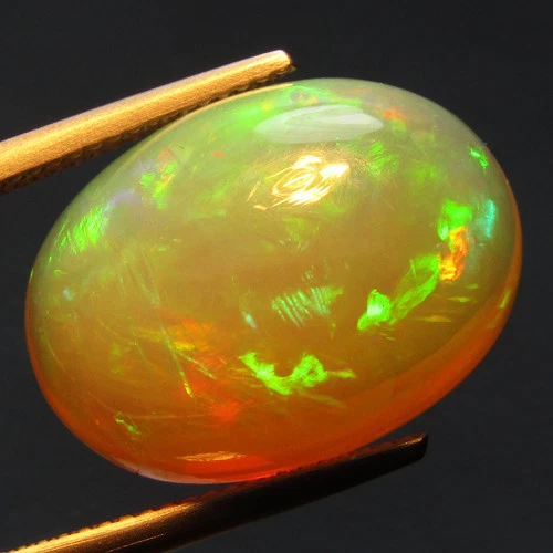 15.35Cts Natural Earth Mined White Ethiopian Opal 20.4x14.7mm Loose Gemstone - Image 4 of 4