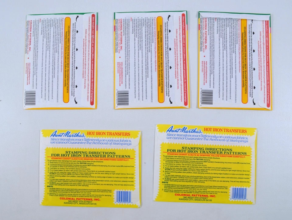 5 Aunt Martha's Hot Iron Transfer Easter, Sunflowers, Hearts-Hummingbirds, Belle - Image 2 of 4