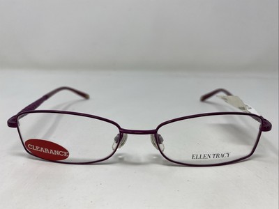 Ellen Tracy FAUNA BERRY 53-17-135 Purple/Red Full Rim Eyeglasses Frame SN58