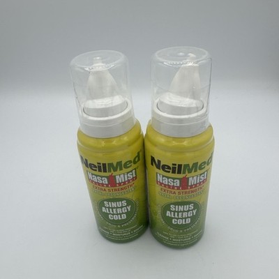 NeilMed NasaMist Saline 2 Spray Extra Strength Nasal Decongestant 4.5 Oz E: 2/29