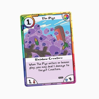 Adventure Time Card Wars: The Pigs Promo Creature Card
