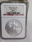 2006 $1 Silver Eagle NGC First Strike MS69 Silver Dollar .999 Fine Silver 1oz.
