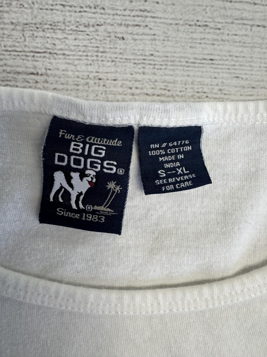 Big Dogs Shirt Womens Large White Big Dog Mom My House My Rules Graphic Tee View 2