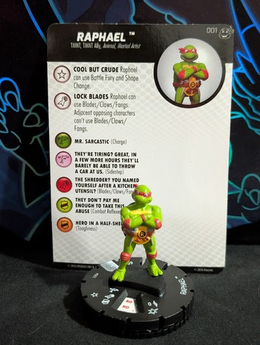 WizKids Heroclix TMNT: Heroes in a Half Shell 001 Raphael