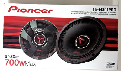 PIONEER TS-M801PRO PRO Series 8 inch 700-Watt MAX 180W RMS Loud
