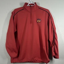 Gear For Sports Pullover Mens XL Walt Disney World Marathon XV 2008 Red 1/4 Zip