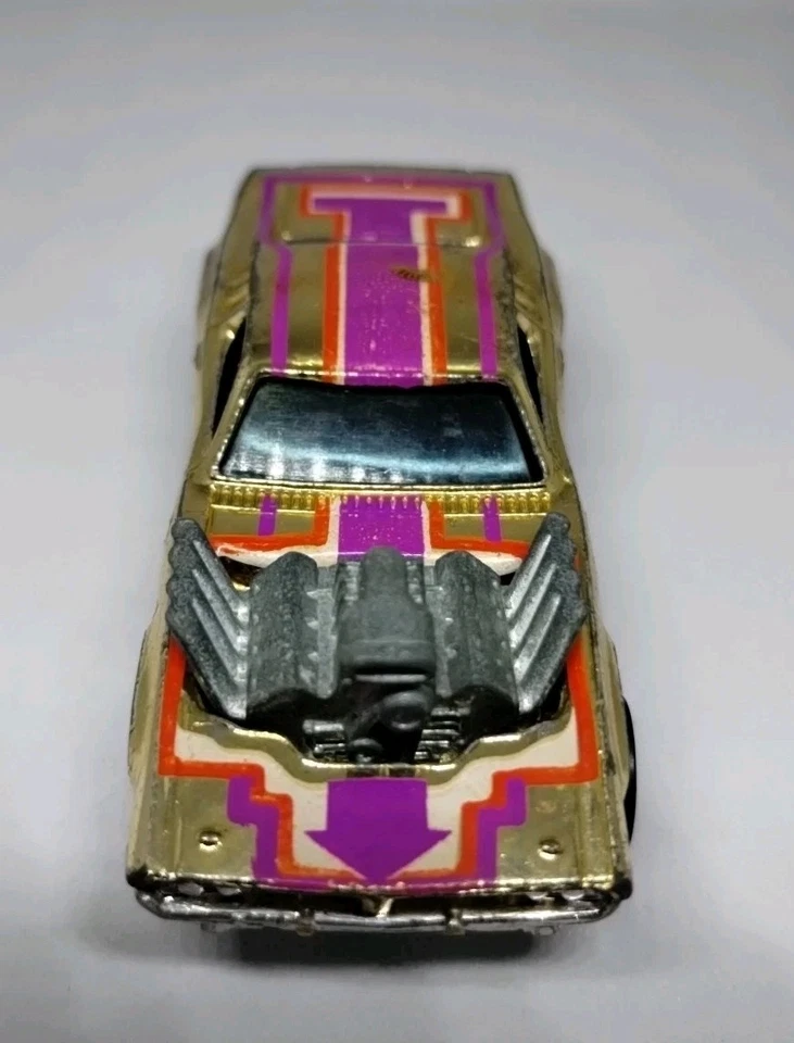 De colección 1970 Hot Wheels Rodger Dodger Dorado Cromo Blackwall Hong Kong Foto 4 de 4