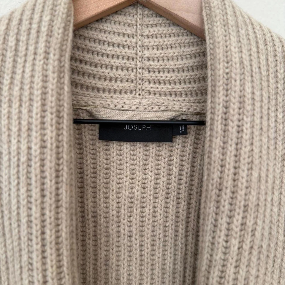 Casaco feminino Joseph Front Tie XS marrom claro bege lã - Imagem 2 de 3