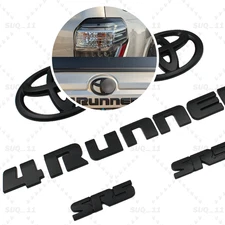 OVERLAY !!! For 2010-2024 FITS FOR 4RUNNER SR5 BLACKOUT KIT FRONT & REAR EMBLEM