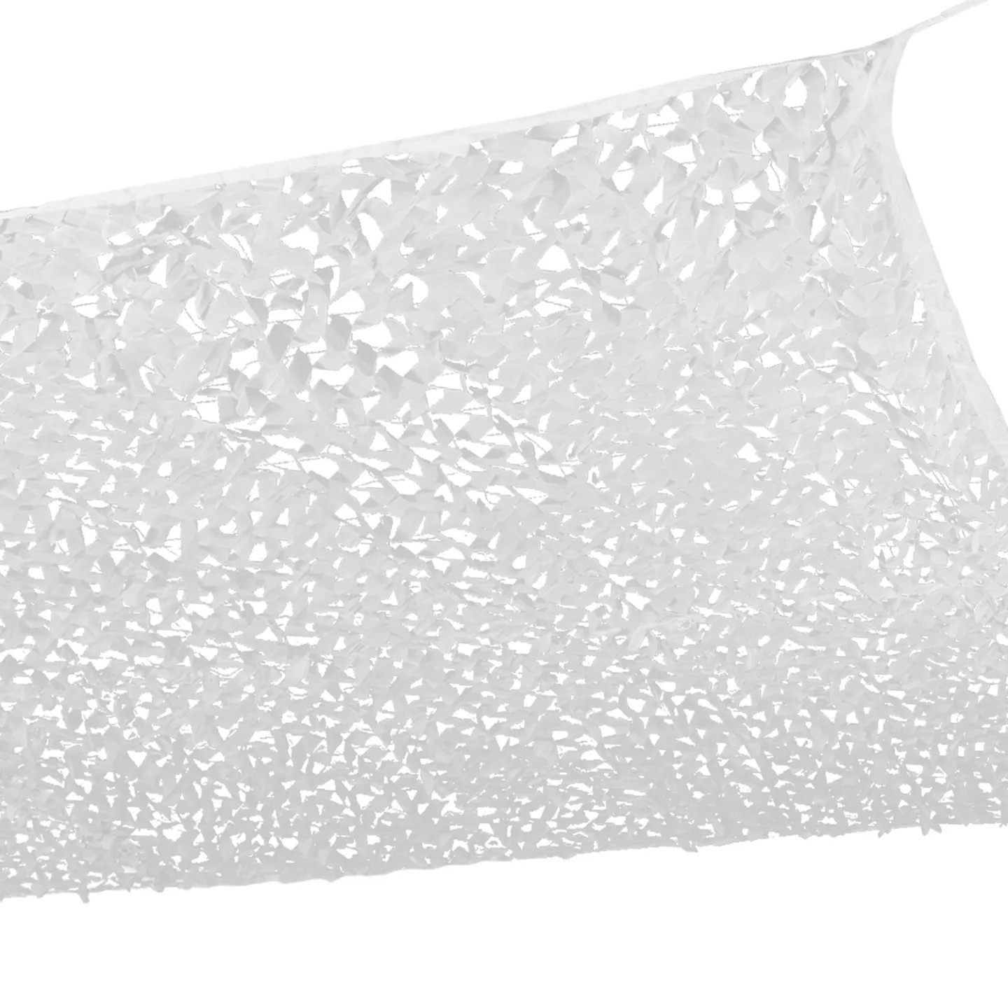 Voile d'ombrage rectangulaire blanc 4x6m style camouflage pour terrasse et jardin