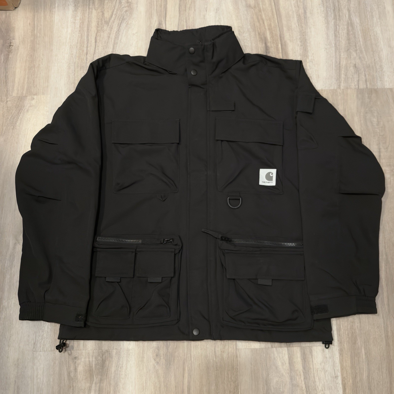 NWT NWT Carhartt WIP Elmwood Jacket Black Full Zip Size MEDIUM & LARGE thumbnail 2