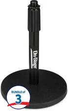 On-Stage DS7200B Adjustable Desktop Microphone Stand (3-Pack)