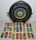 27 vintage Hot Wheels & Matchbox Car Lot with Super Rally Case 1980's