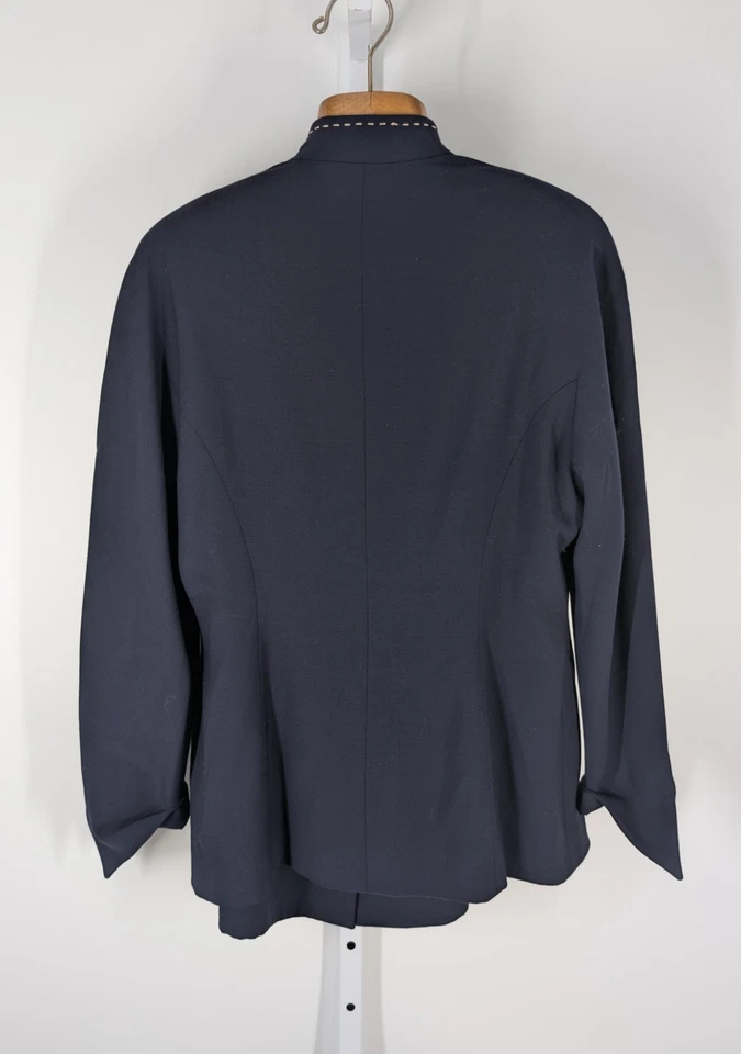 Claude Rap Vintage 80s 90s Hardware Clasp Geometric Cuff Power Blazer Jacket 38" - Image 3 of 4