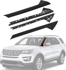 2011-2019 Explorer Windshield Inner & Outer Trim Pillar Molding Right+Left Se...