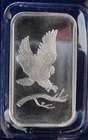1 TROY OZ  .999 FINE SILVER BAR AMERICAN EAGLE DESIGN  SEALED INDIVIDUAL PACKAGE