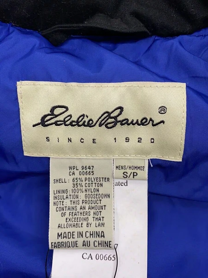 Chaqueta Militar Parka Polar EDDIE BAUER, Talla S, Algodón, Negra, Color Sólido, 001 Foto 3 de 4