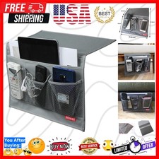 Versatile Bedside Caddy in Grey - Compact Solution for Organized Living Spaces