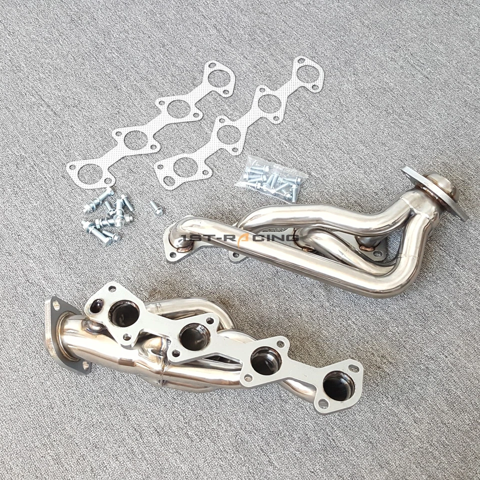 Cabezales de escape T304 Shorty PARA 2000-03 DODGE DURANGO DAKOTA RAM 1500 4.7 V8 nuevos Foto 2 de 4