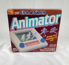 Vintage 1986 Ohio Art Etch A Sketch Animator With Box - FOR PARTS OR REPAIR