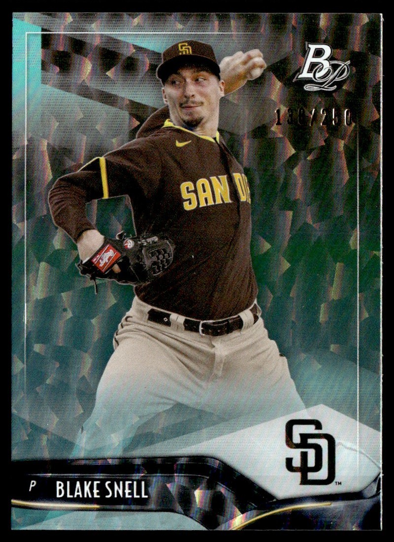 2021 Bowman Platinum Aqua Ice Foilboard Blake Snell 130/250 #4