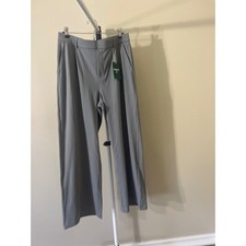 Halara Grey Wide Leg Work Trousers High Waisted Pants Large Regular NWT