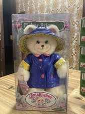 Vintage Fisher Price 10" Briarberry Lisaberry Plush Bear 2000 HTF NIB Raincoat