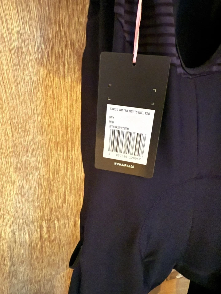 Rapha Men’s Cargo Winter Tights with Pad Navy Medium - Image 3 of 4