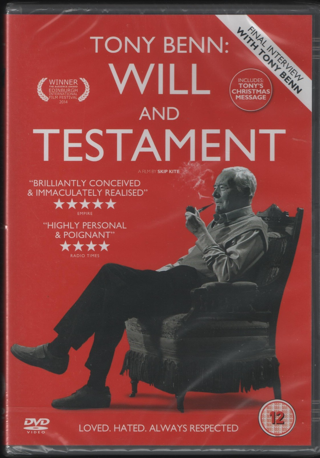 Tony Benn - Will And Testament (DVD 2014) SEALED autobiographical documentary