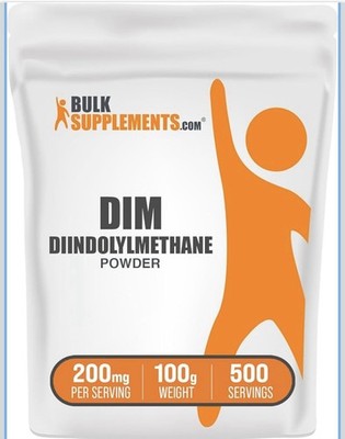 Bulk Supplements DIM Diindolylmethane Powder 200mg 500 Servings 100g