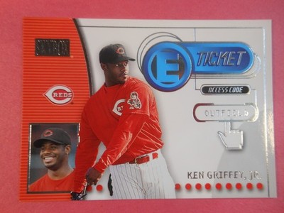 2000 Skybox Ken Griffey Jr. E Ticket #8ET Reds Insert