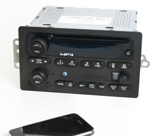 2005-12 Chevrolet GMC Buick AM FM CD Player Radio w Bluetooth Upgrade 15216905 - Bild 1 von 6