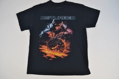 Disturbed Take Back Your Life Concert Tour Shirt Black Metal Band Large
