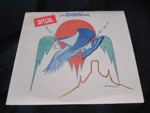 Eagles ‎On The Border Sealed Vinyl Record LP USA 1974 Textured Poster Hype Stick