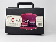 CLIK CASE Vintage 1988 - Cassette Holder - Black - Holds 16 Tapes