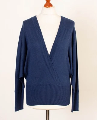 Pull femme Mon Cashmere bleu soie et cachemire taille 1 / S 13707 - Photo 1/4