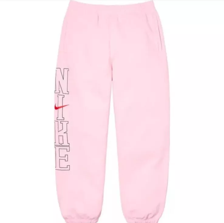 Pantalon de survêtement Nike x Supreme rose clair XL