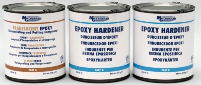 MG Chemicals 832C-3L Epoxy Adhesives Two Compound 2:1 Amber Tint/Clear/Transl...