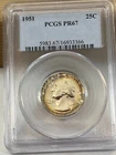 1951 Washington Quarter PCGS PR67 Cert# 16933366 NICE Rim Toning! Beautiful Coin
