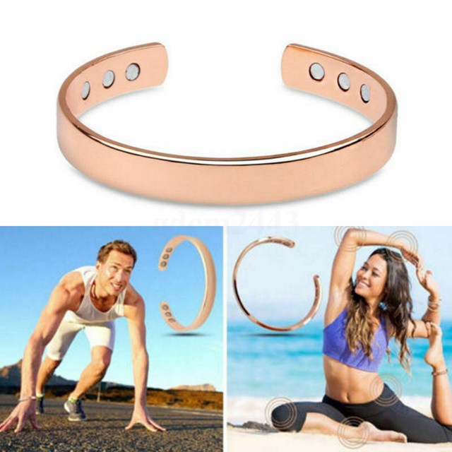 Pure Copper Bracelet Magnetic Arthritis Therapy Energy Healing Pain Relief NEW Pure Copper Bracelet Magnetic Arthritis Therapy Energy Healing Pain Relief NEW