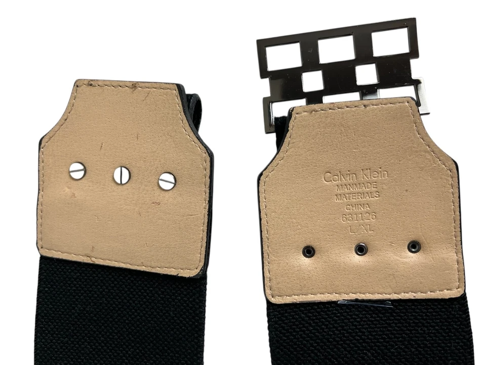 Cinturón elástico ancho Calvin Klein para mujer talla L/XL negro nuevo sin etiquetas Foto 4 de 4