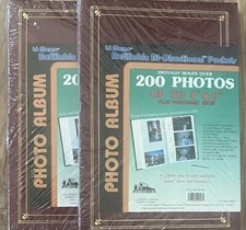 2 Pioneer Photo Albums For 4 x 6 & Panoramic Pictures Bi-directional Refillable