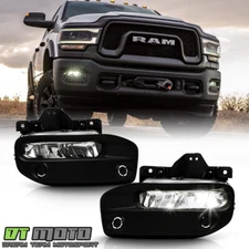 2019-2023 Ram 2500 3500 LED Bumper Fog Lights Driving Lamps w/ Switch Left+Right