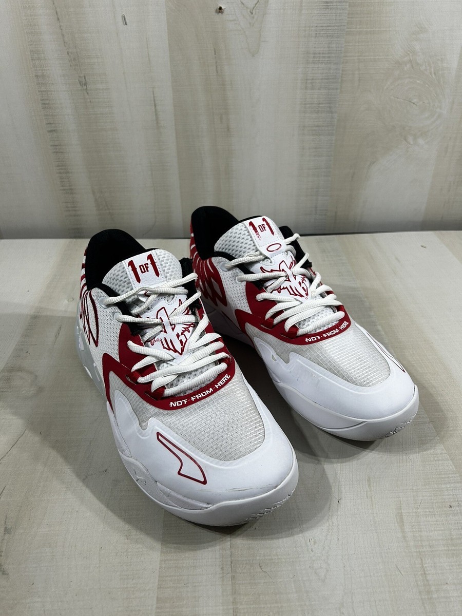 Size 11 - PUMA MB.01 Low Team Colors - White High Risk Red