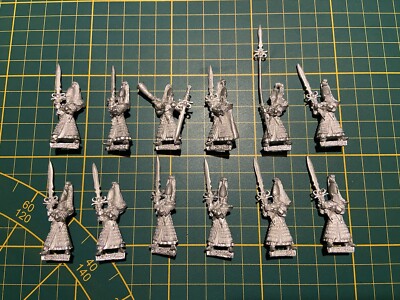 Warhammer High Elves Hochelfen 12 Sword Master Schwertmeister Metal Rare Used